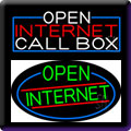 Internet Cafe Open Neon Signs